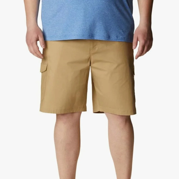 NWT Columbia Men's Brentyn Trail Cargo Shorts, crouton, waist 48, inseam 10 - Picture 4 of 5